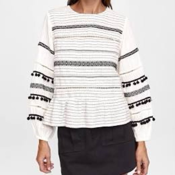 Zara Pom Pom blouse - Picture 3 of 5